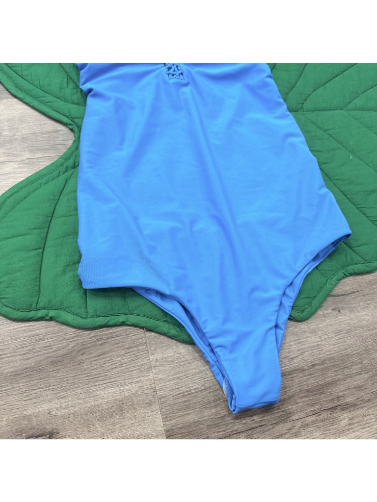 Mikoh Swim Womens Xl Moorea Azure Blue Macrame One Piece Bathing Suit — image 4 of 8